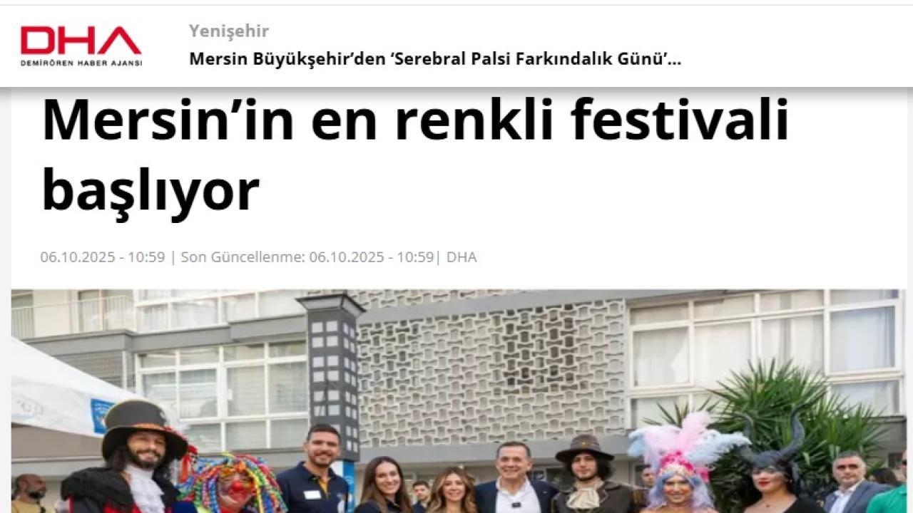 Mersin’in en renkli festivali başlıyor