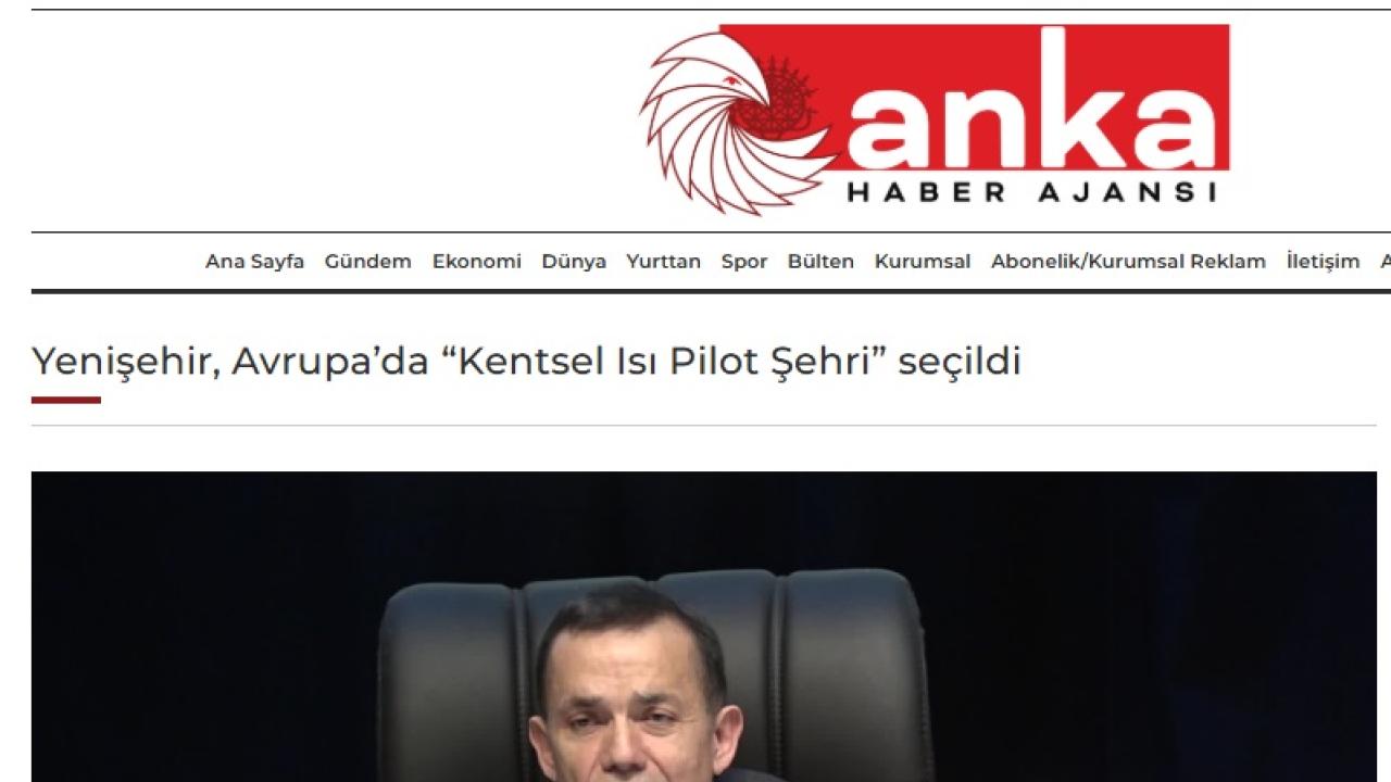 Yenişehir Avrupa’nın 6 pilot şehrinden biri olarak seçildi
