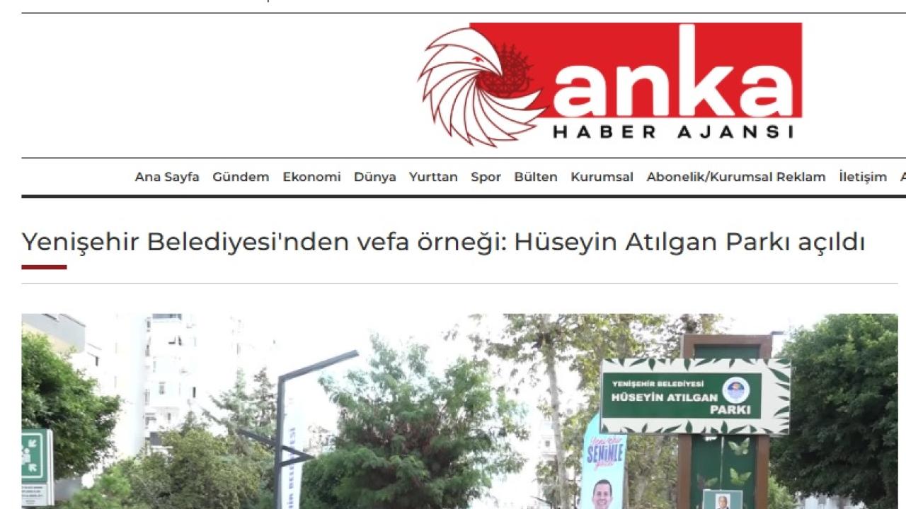 Hüseyin Atılgan’ın ismi Yenişehir’de parka verildi