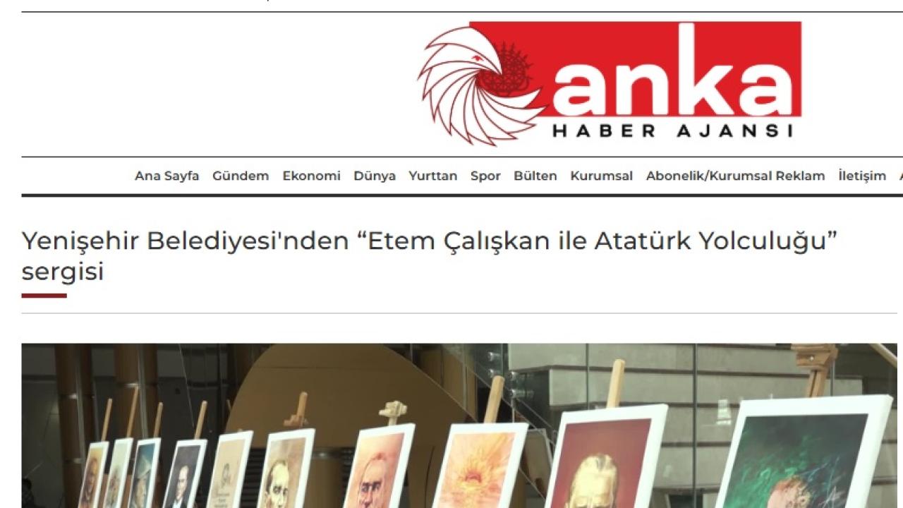 Yenişehir Belediyesinden “Etem Çalışkan ile Atatürk Yolculuğu” Sergisi