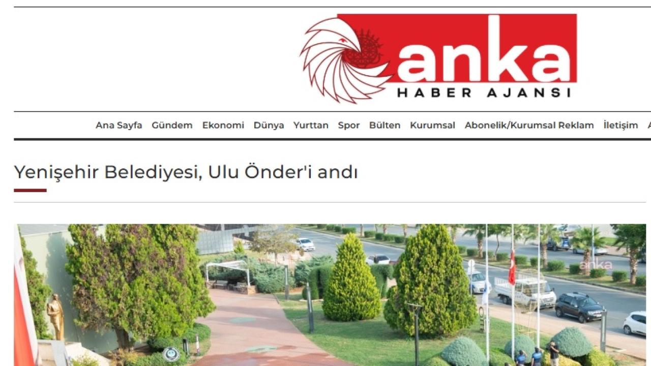 Yenişehir Belediyesi Ata’yı andı
