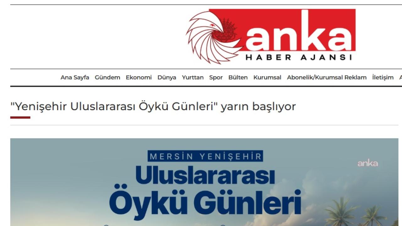 Yenişehir Uluslararası Öykü Günleri yarın başlıyor