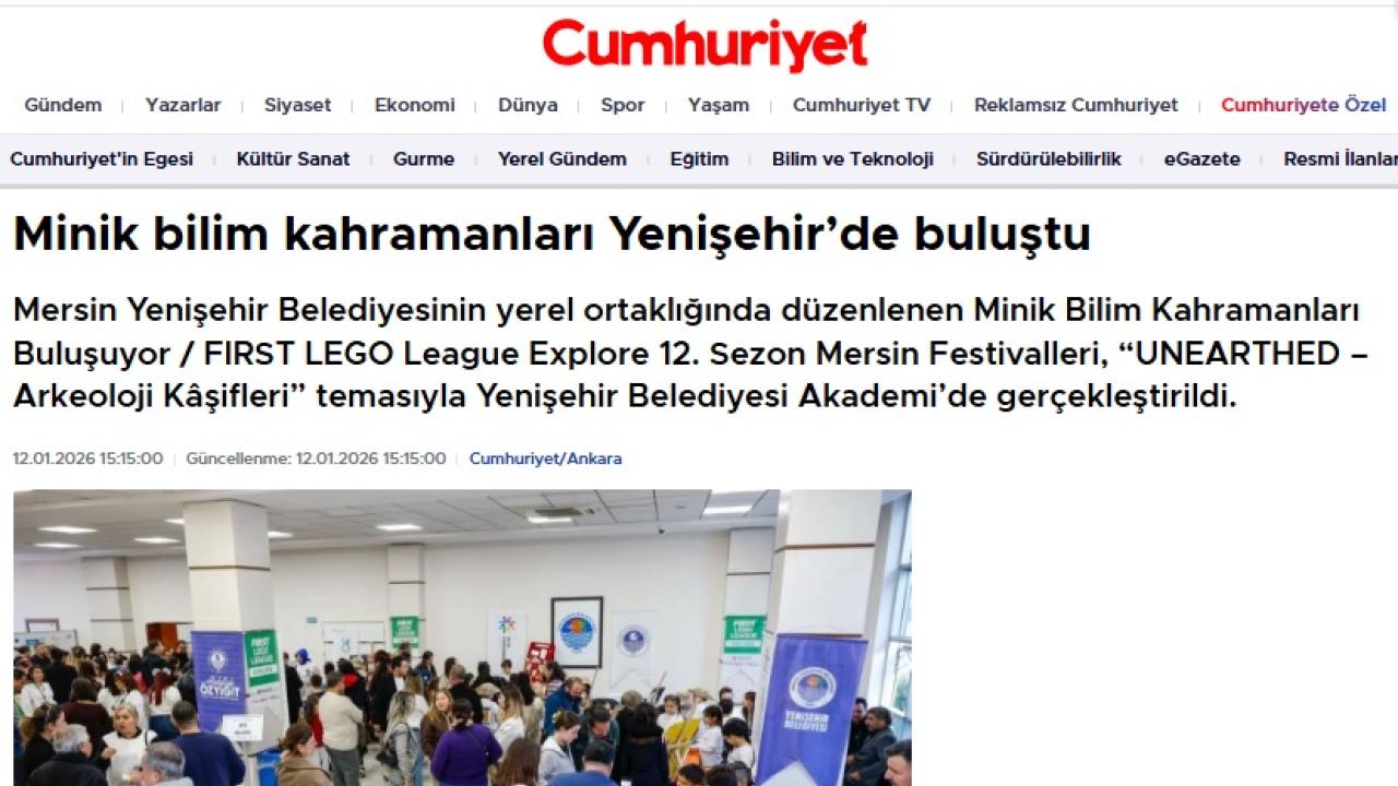 Minik Bilim Kahramanları Yenişehir’de Buluştu