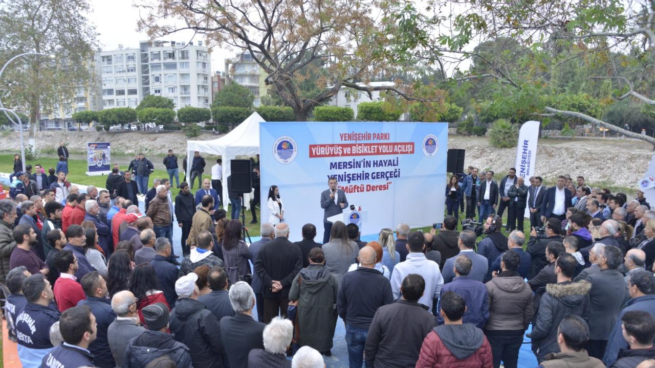 Yenişehirliler estetik bir yürüyüş ve bisiklet yoluna kavuştu