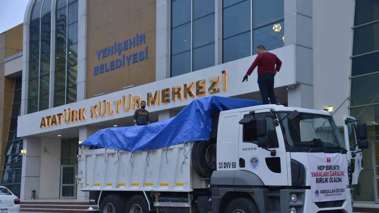 Yardımlar Yenişehir’den Bölgeye Gönderildi