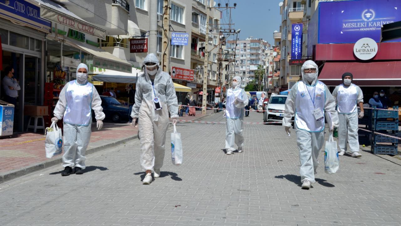 Yenişehir’de esnafa hijyen paketi dağıtıldı