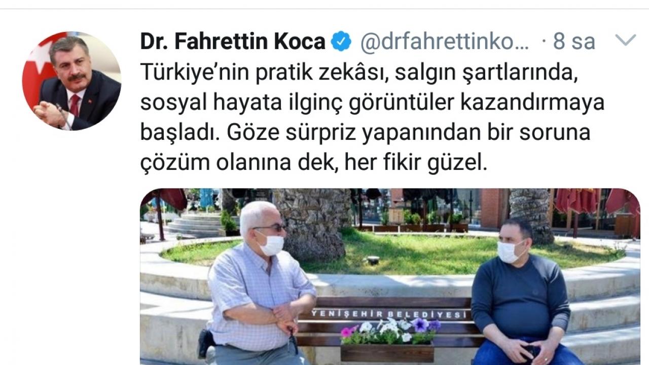 Sağlık Bakanından Yenişehir Belediyesinin uygulamasına destek