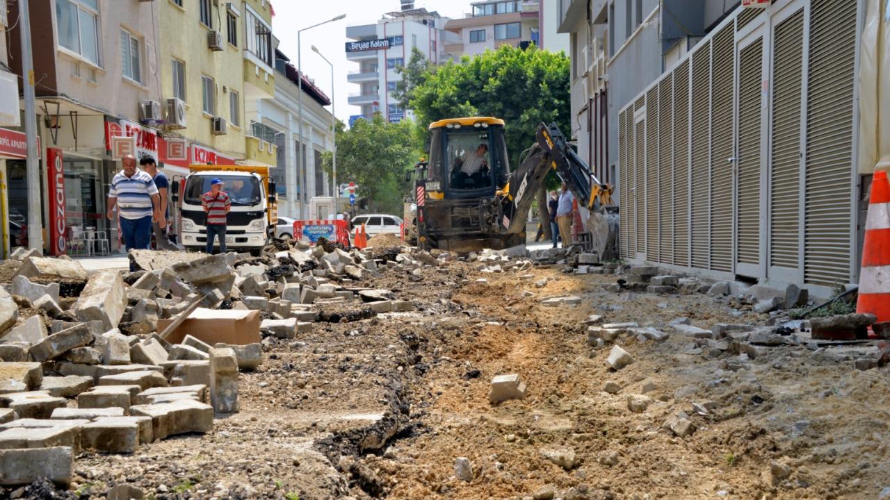 Alanya Sokağı çalışmaları başladı