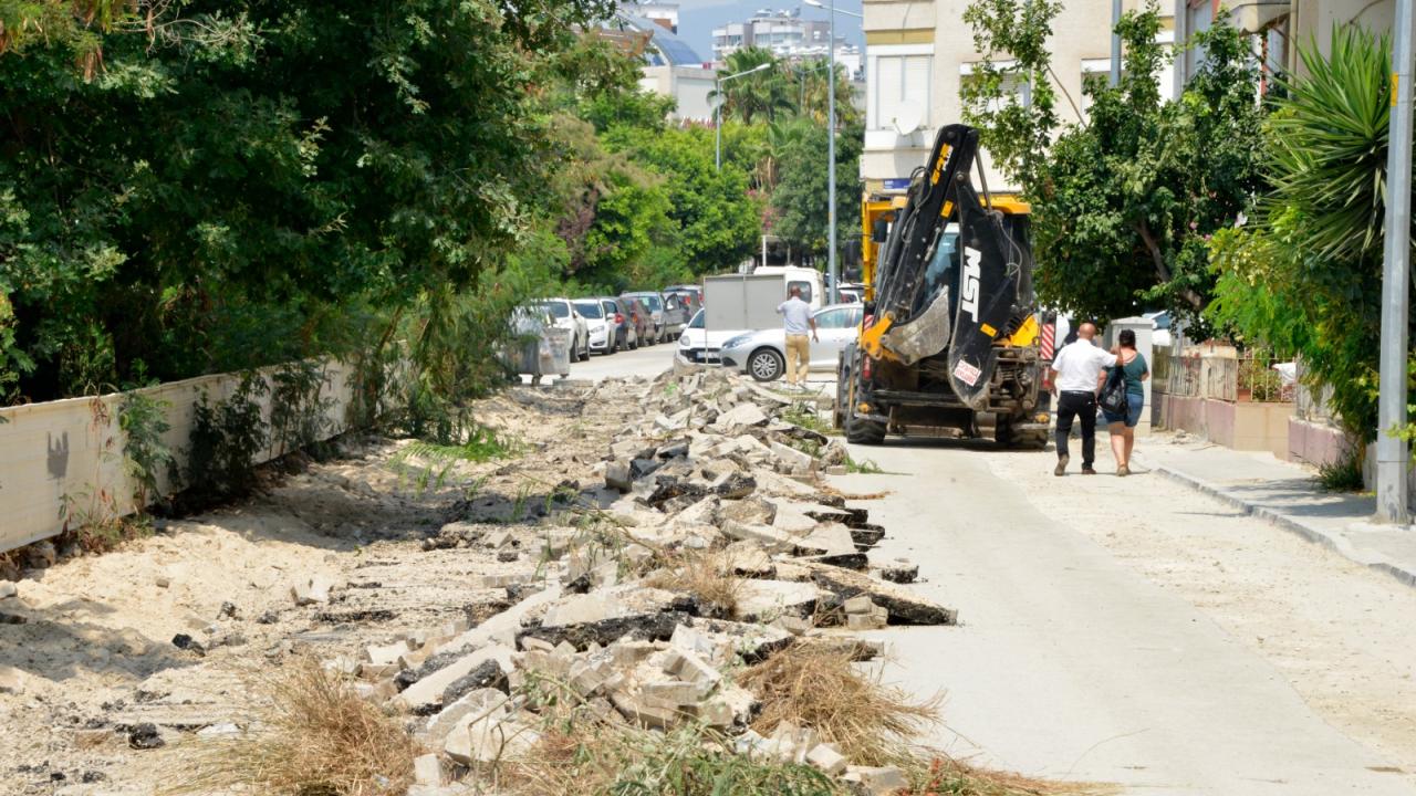 Alanya Sokağı çalışmaları başladı