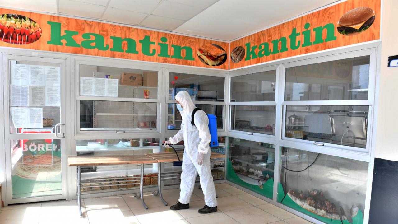 Yenişehir’de okullar ve ASM’ler dezenfekte ediliyor