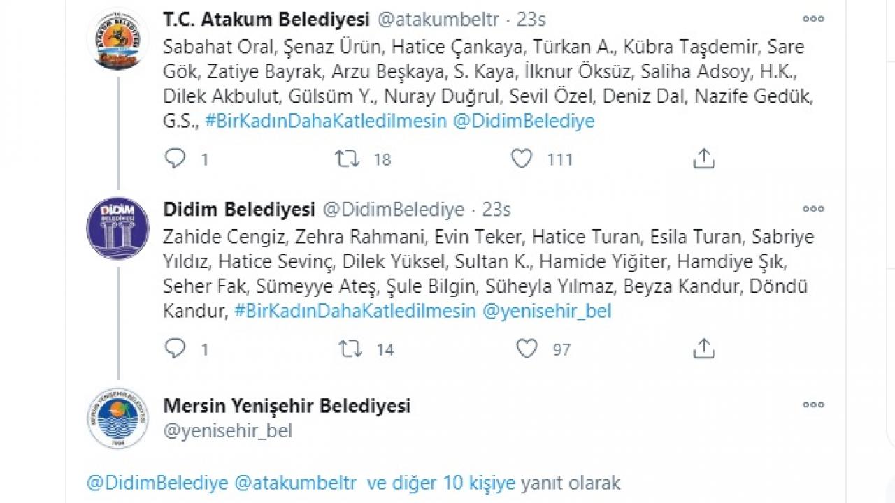 Kadına yönelik şiddete tweet zinciri ile dikkat çektiler