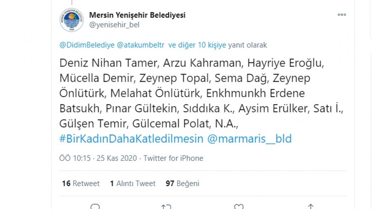 Kadına yönelik şiddete tweet zinciri ile dikkat çektiler