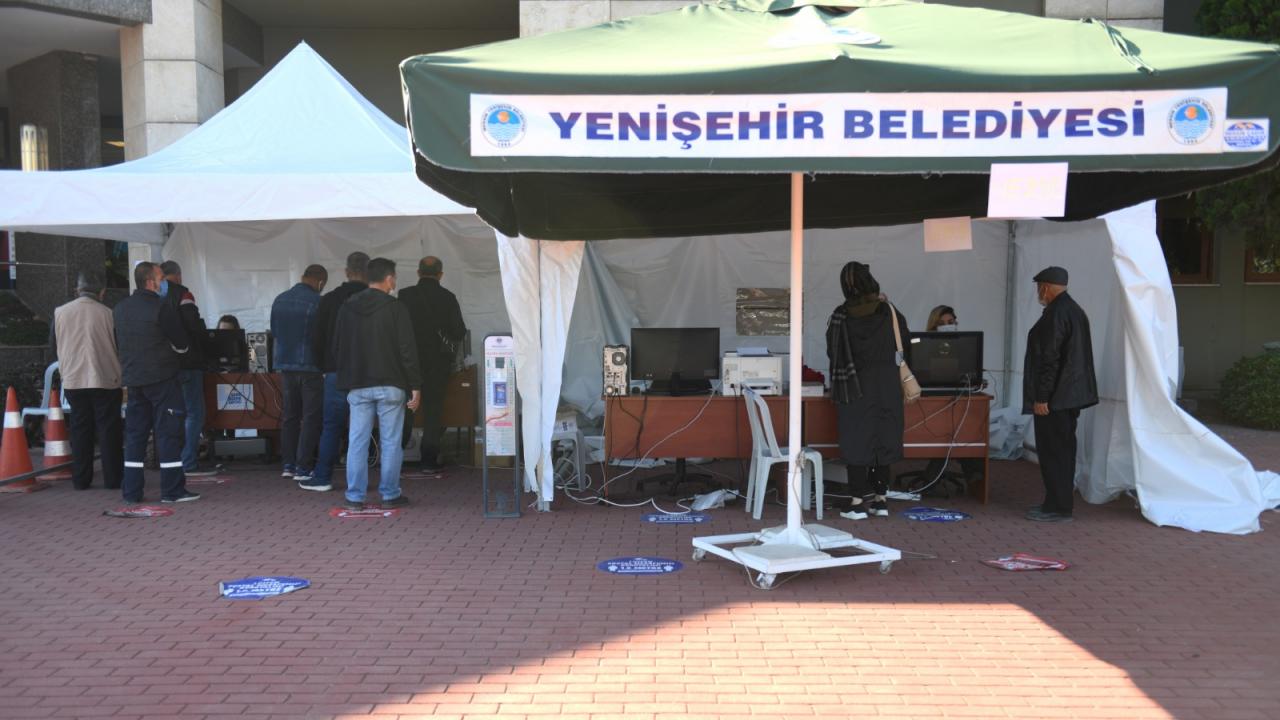 Yenişehir Belediyesinde hafta sonu vezneler açık