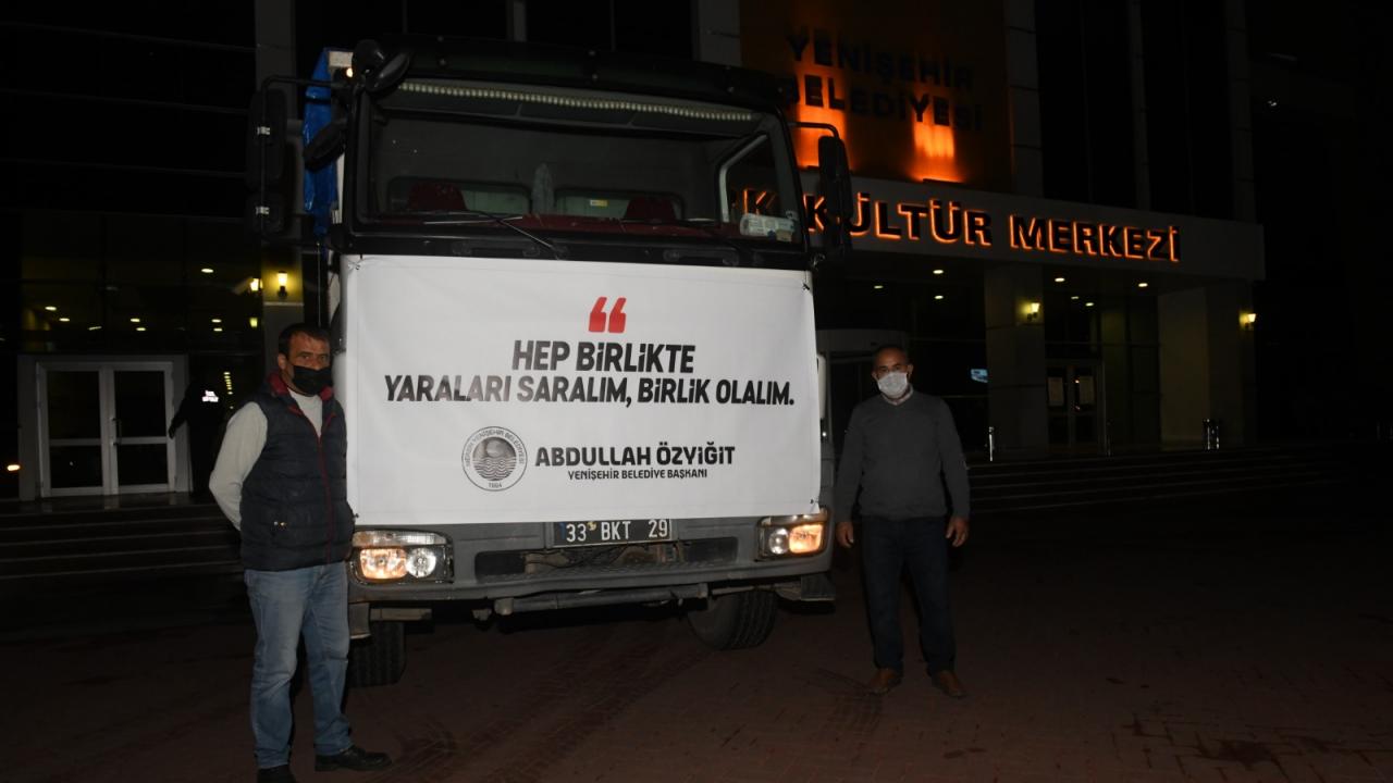 Yenişehir’den İzmir’e yardım eli