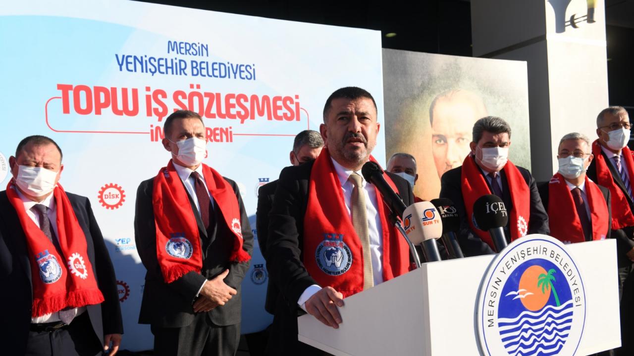 Mersin Yenişehir Belediyesinde asgari ücret 3.883 TL oldu