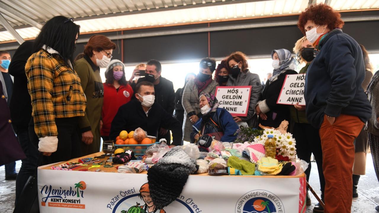 Kadın üretici pazarı ‘Cimcime Anne’ye umut oldu