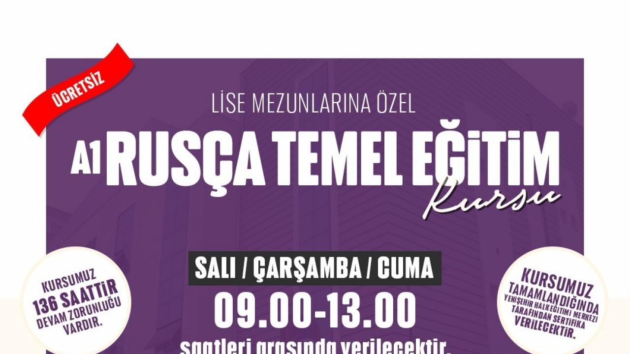 Yenişehir Belediyesinden ücretsiz Rusça dil eğitimi