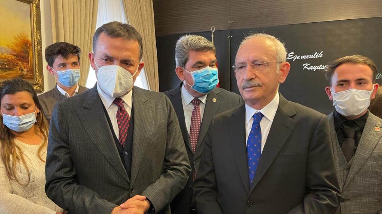 Başkan Özyiğit ve muhtarlar Kemal Kılıçdaroğlu ile buluştu