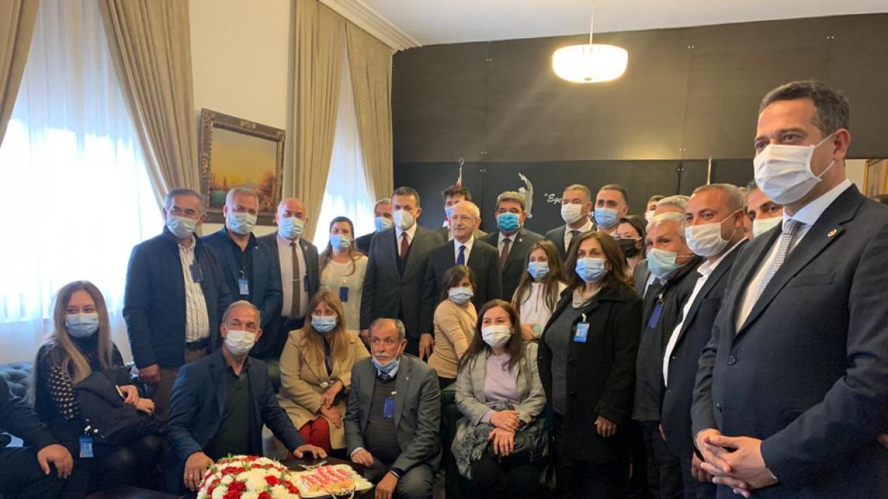 Başkan Özyiğit ve muhtarlar Kemal Kılıçdaroğlu ile buluştu
