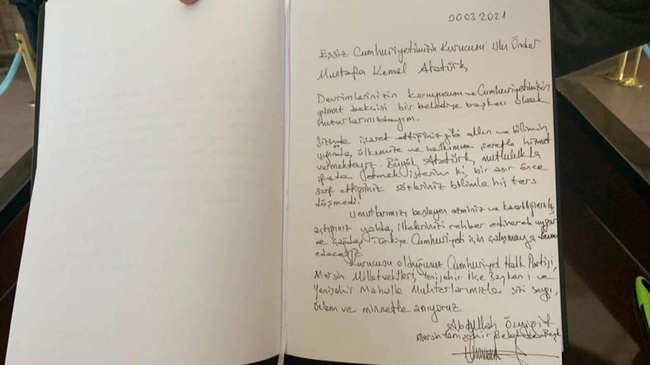 Başkan Özyiğit ve muhtarlardan Anıtkabir'e ziyaret