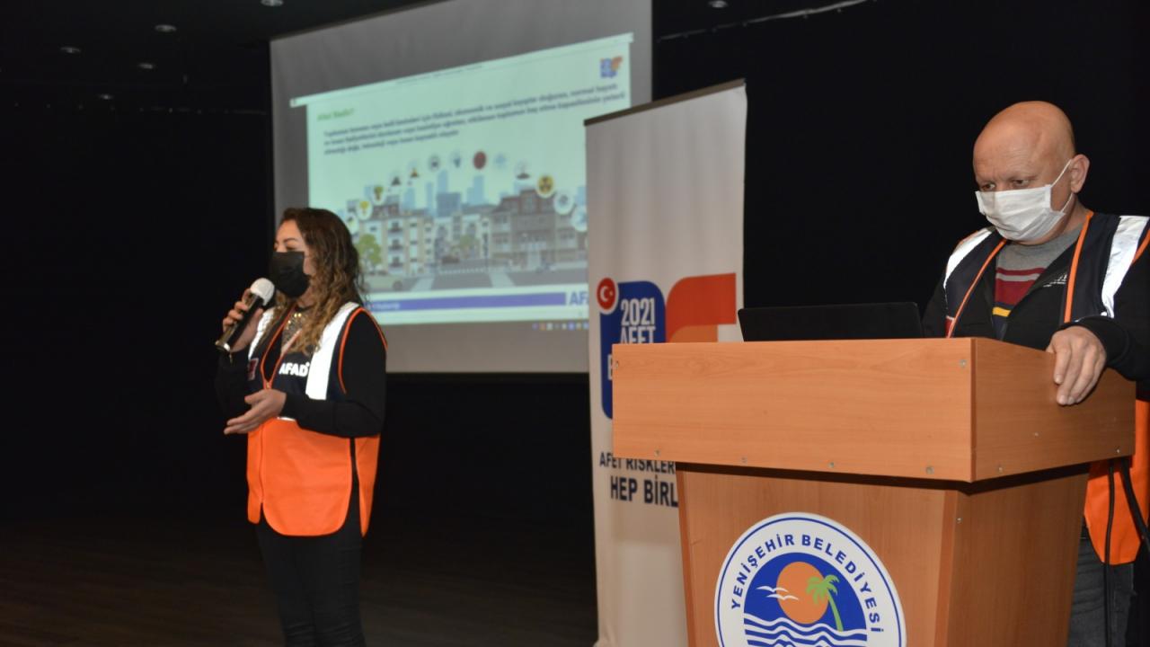 Yenişehir Belediyesi personeline afet farkındalık eğitimi 