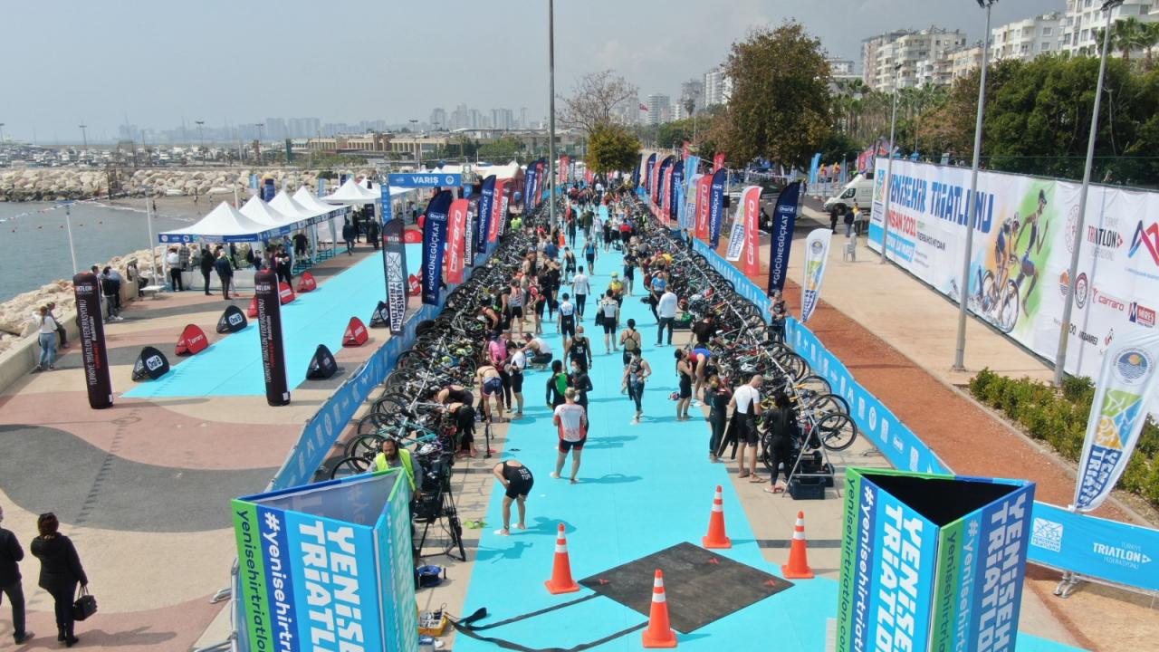 Yenişehir’de triatlon heyecanı yaşandı