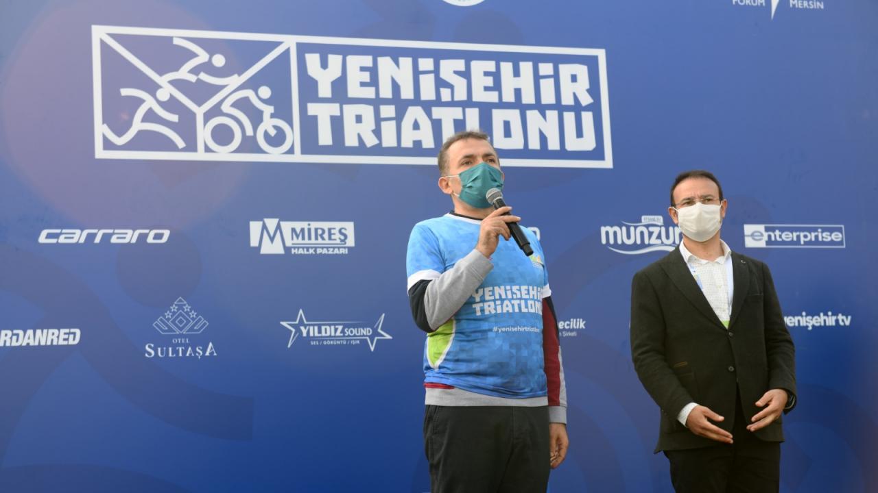 Yenişehir’de triatlon heyecanı yaşandı