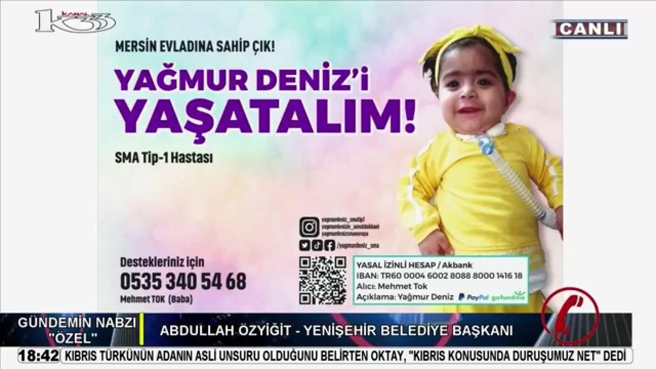 Başkan Özyiğit’ten SMA hastası Yağmur Deniz için destek çağrısı