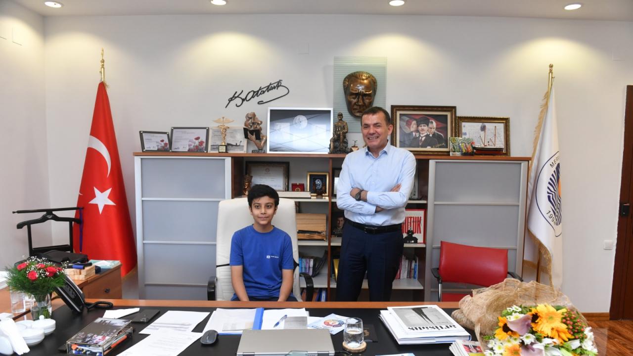 LGS birincisinden Başkan Özyiğit’e ziyaret