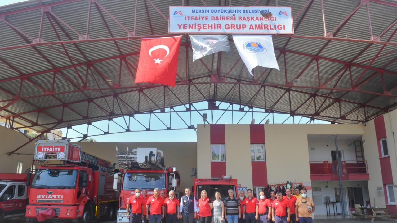 Başkan Özyiğit’ten itfaiye ekiplerine teşekkür ziyareti