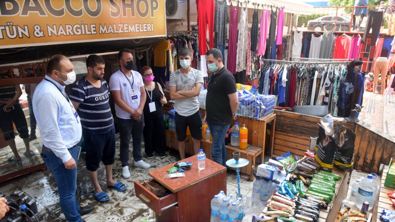 Yenişehir Belediyesi hasar tespit çalışması yapıyor