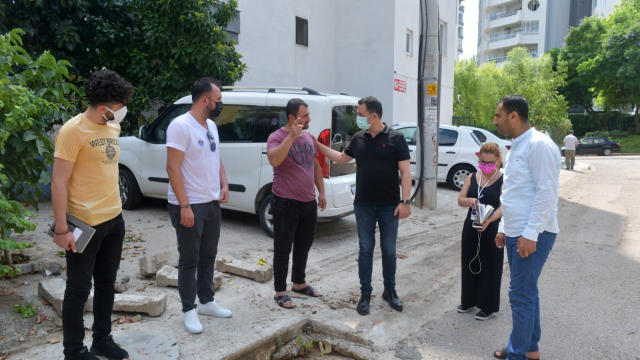 Yenişehir Belediyesi hasar tespit çalışması yapıyor