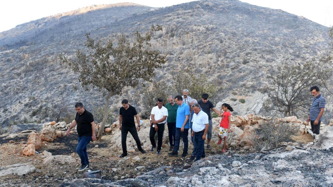 Yenişehir Belediyesi tüm imkânlarıyla yangın bölgesinde