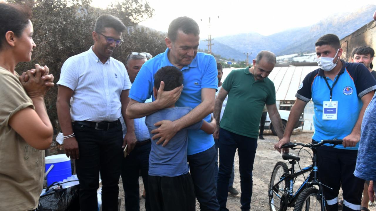 Yenişehir Belediyesi tüm imkânlarıyla yangın bölgesinde