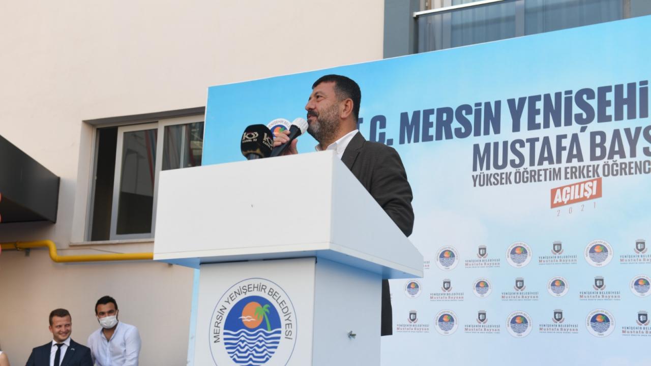 Yenişehir Belediyesi erkek öğrenci yurdunu hizmete açtı