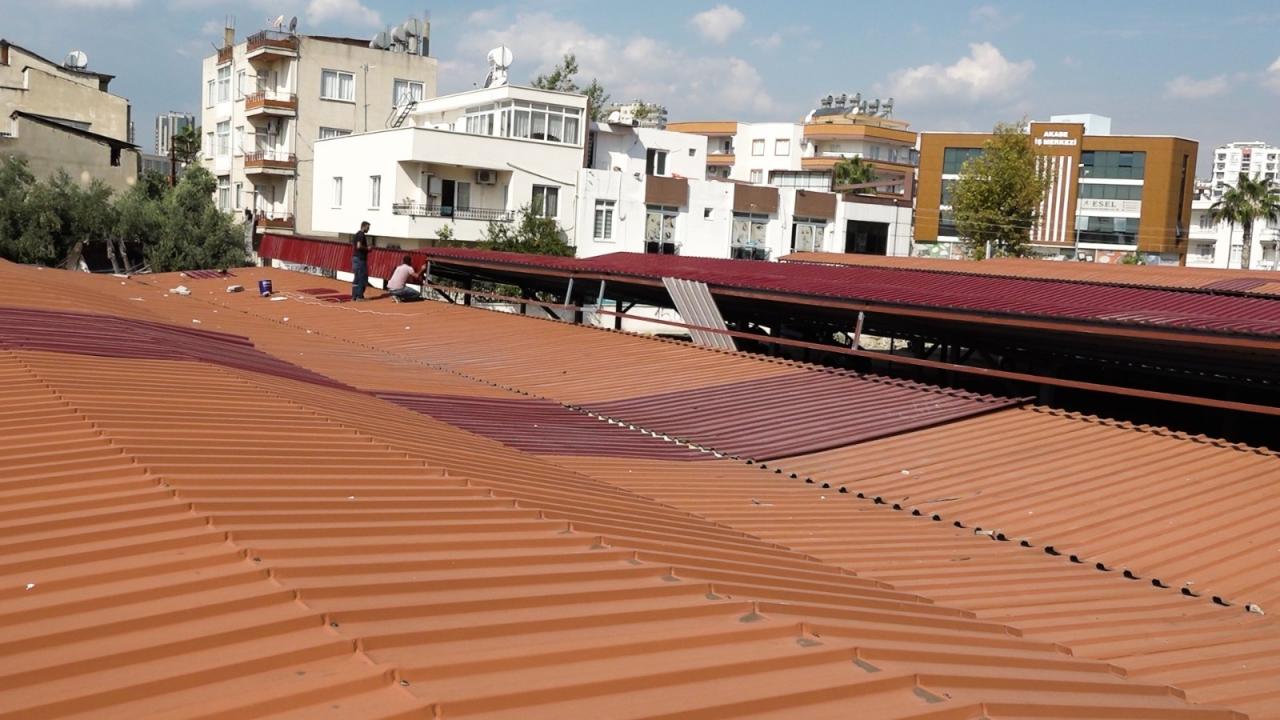 Yenişehir Belediyesinden semt pazarlarında bakım ve onarım çalışması