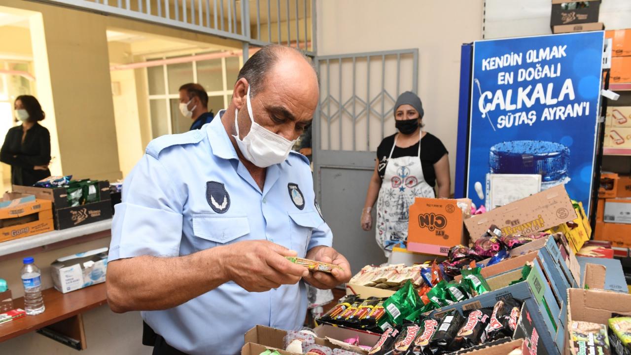 Yenişehir Belediyesi zabıta ekipleri okul kantinlerini denetledi