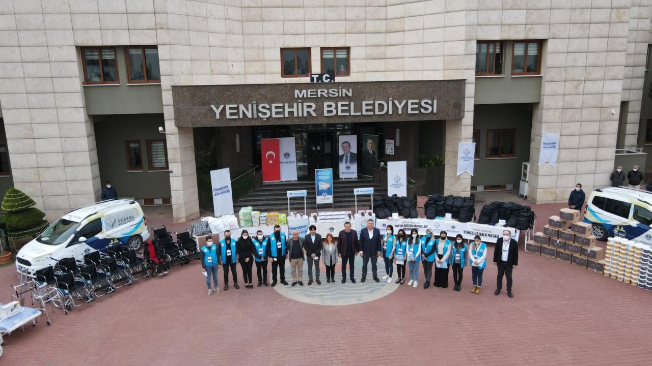 Yüzlerce aile Yenişehir Belediyesinin sosyal yardımlarıyla yeni yıla giriyor