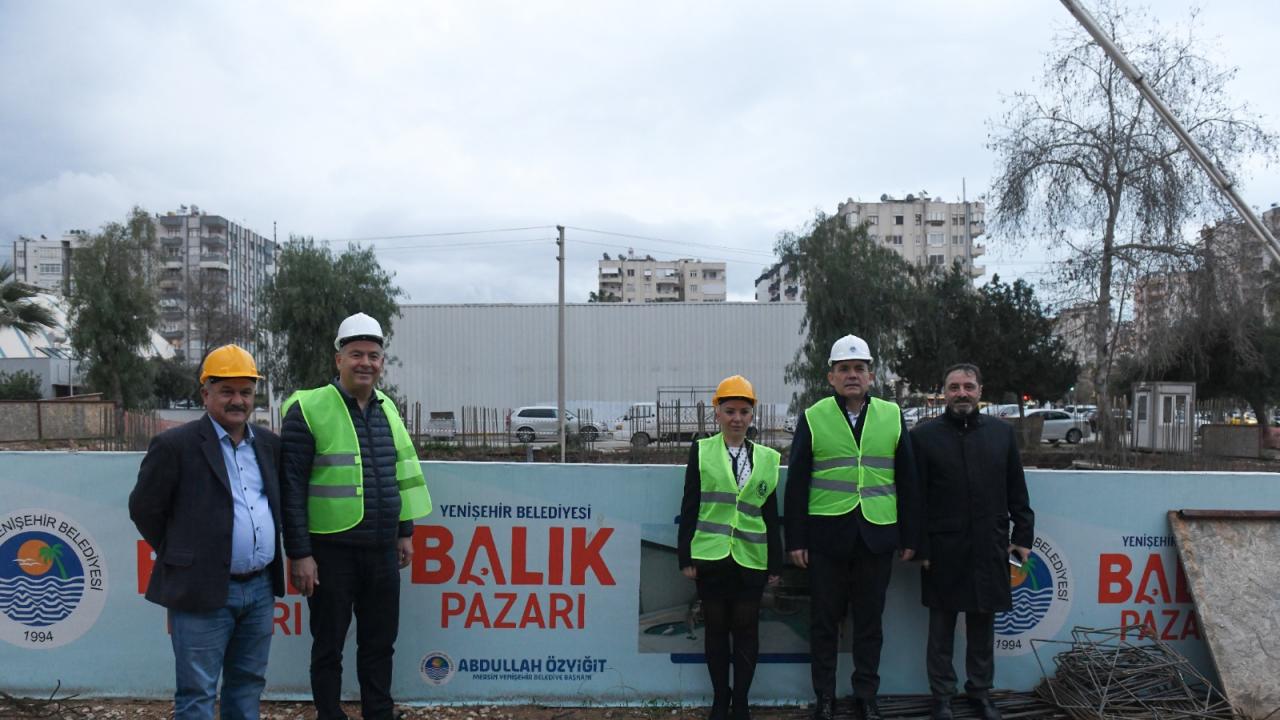 Yenişehir Belediyesi Göçmen Balık Pazarı'nın temeli atıldı 