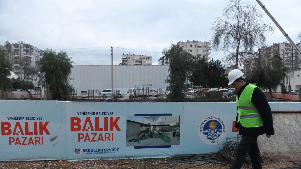 Yenişehir Belediyesi Göçmen Balık Pazarı'nın temeli atıldı 