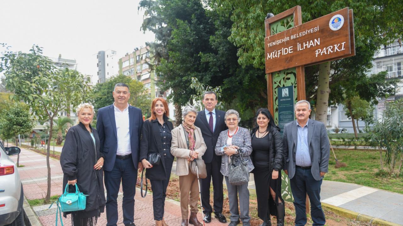 Başkan Özyiğit, Müfide İlhan’ın kızları Simla İlhan ve Ayla İlhan Börekçi ile buluştu