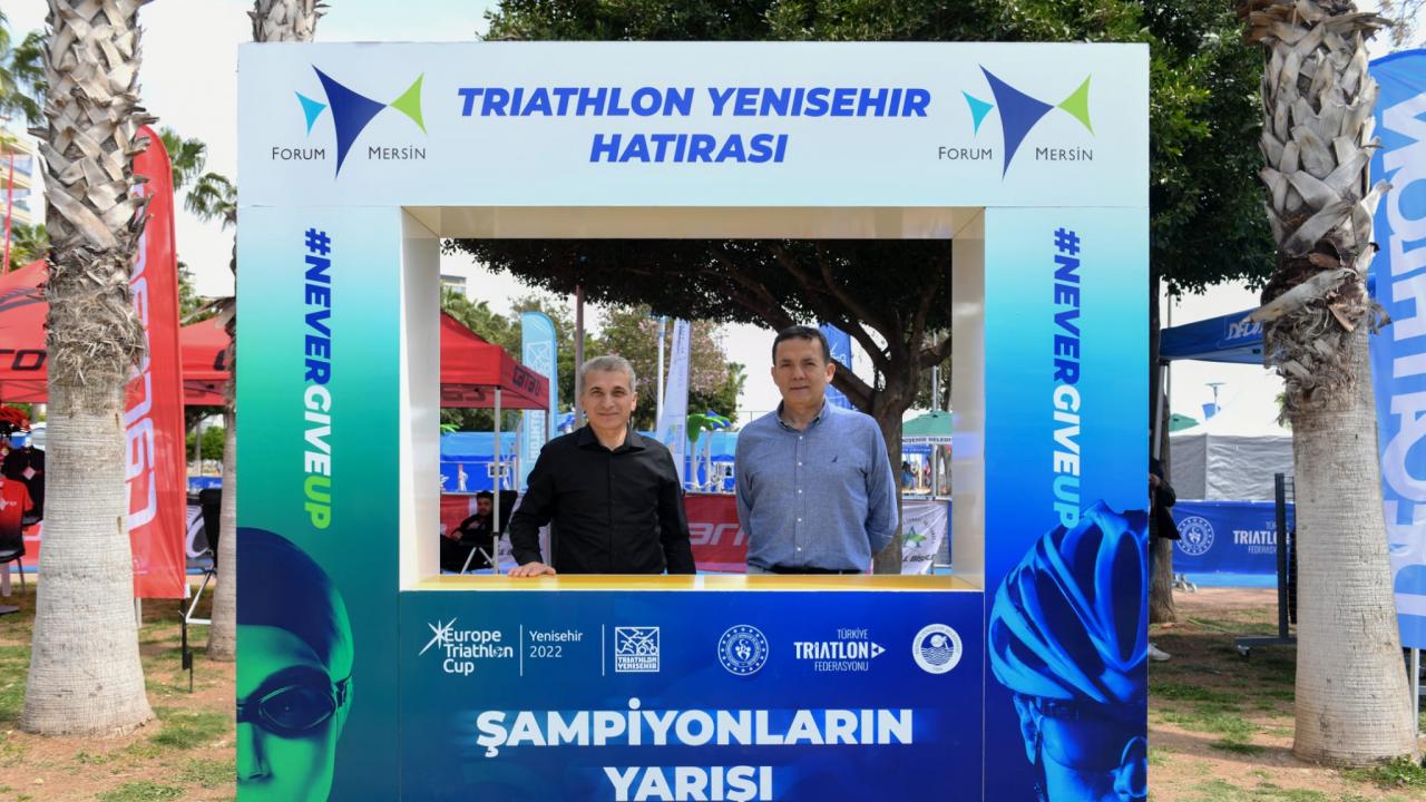 Mersin Yenişehir Triatlonu’nda ilk gün yarışları nefes kesti