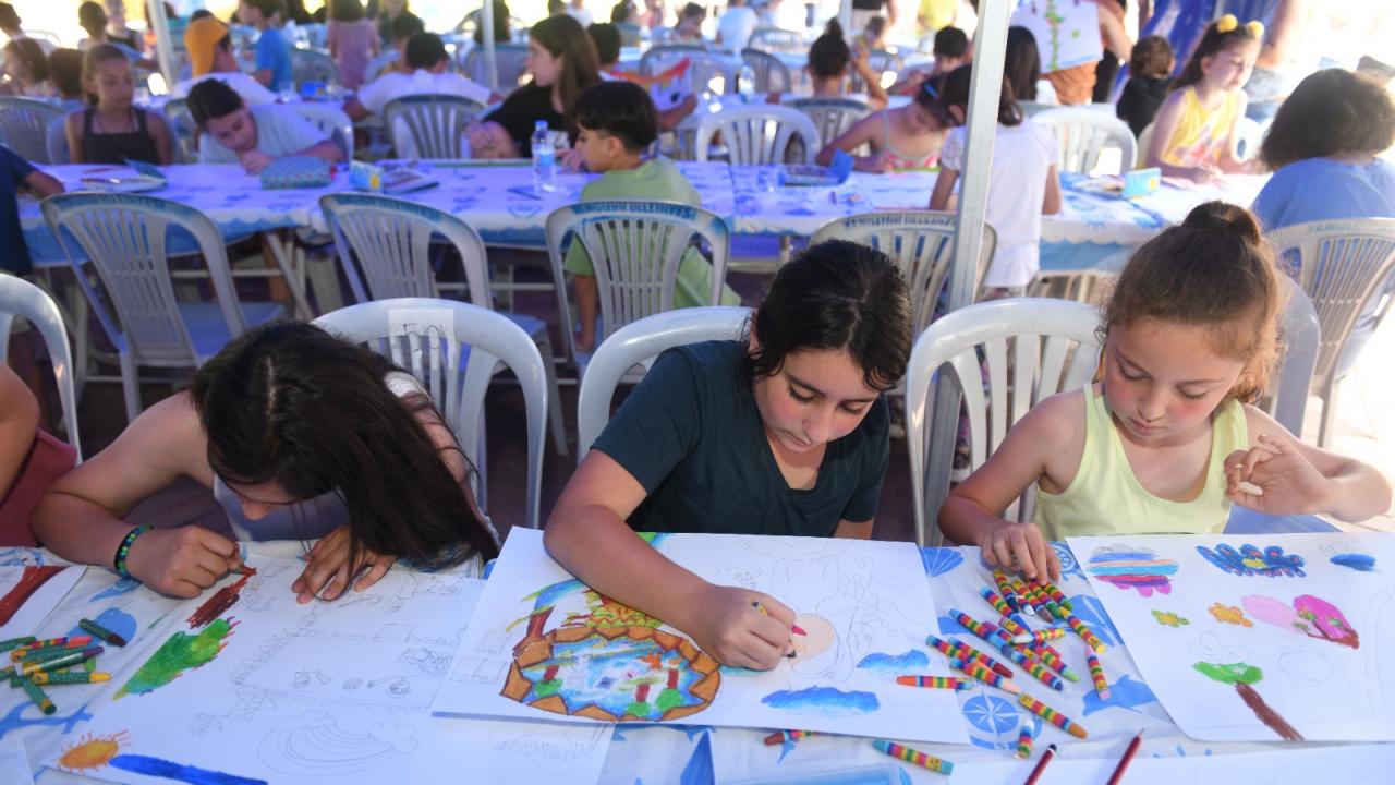 Çocuklar Yenişehir’de hayallerindeki çevreyi çizdi
