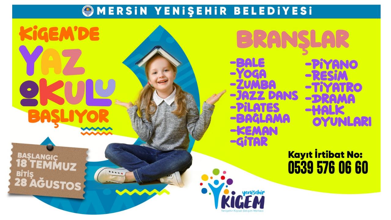 Yenişehir Belediyesi KİGEM’de yaz okulu kurs kayıtları başladı