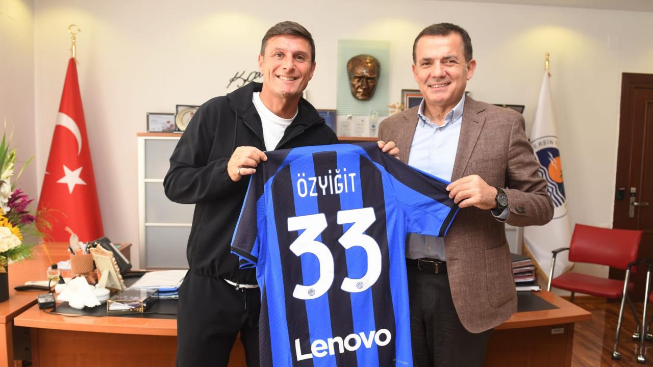 Başkan Abdullah Özyiğit, Javier Zanetti’yi ağırladı