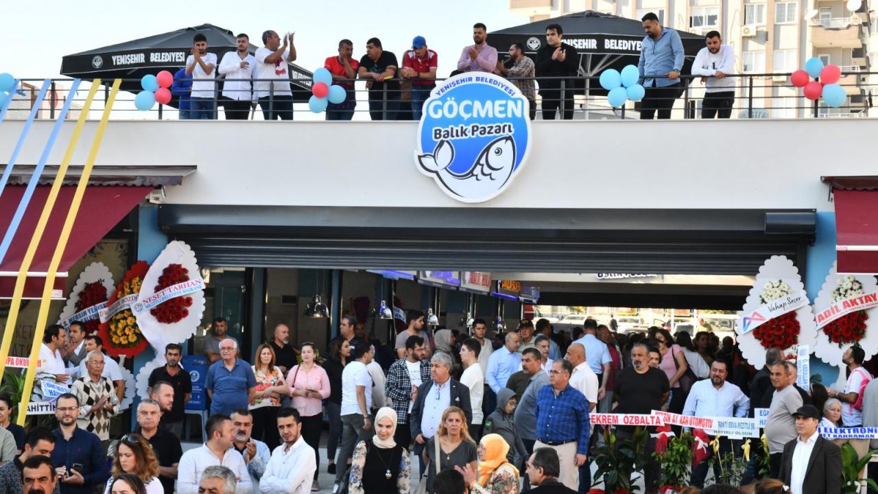 Yenişehir Belediyesi Göçmen Balık Pazarı açıldı 
