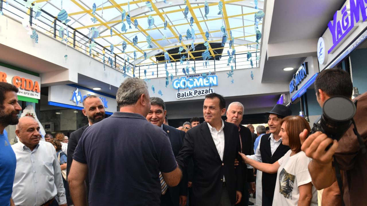 Yenişehir Belediyesi Göçmen Balık Pazarı açıldı 