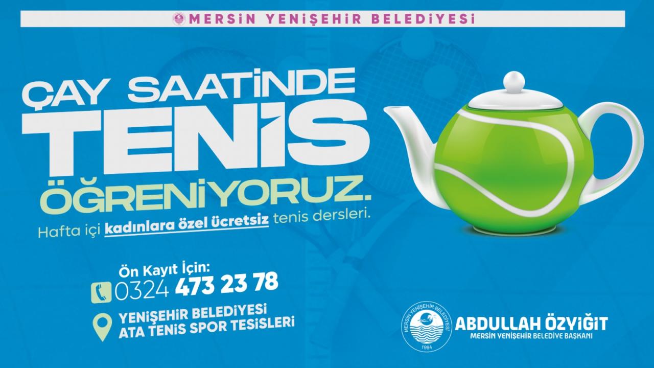 Çay saatinde tenis öğrenmeye ne dersiniz
