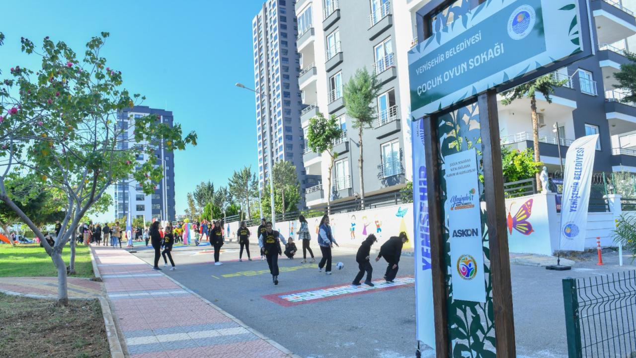 Yenişehir Belediyesinden çocuklara özel sokak 
