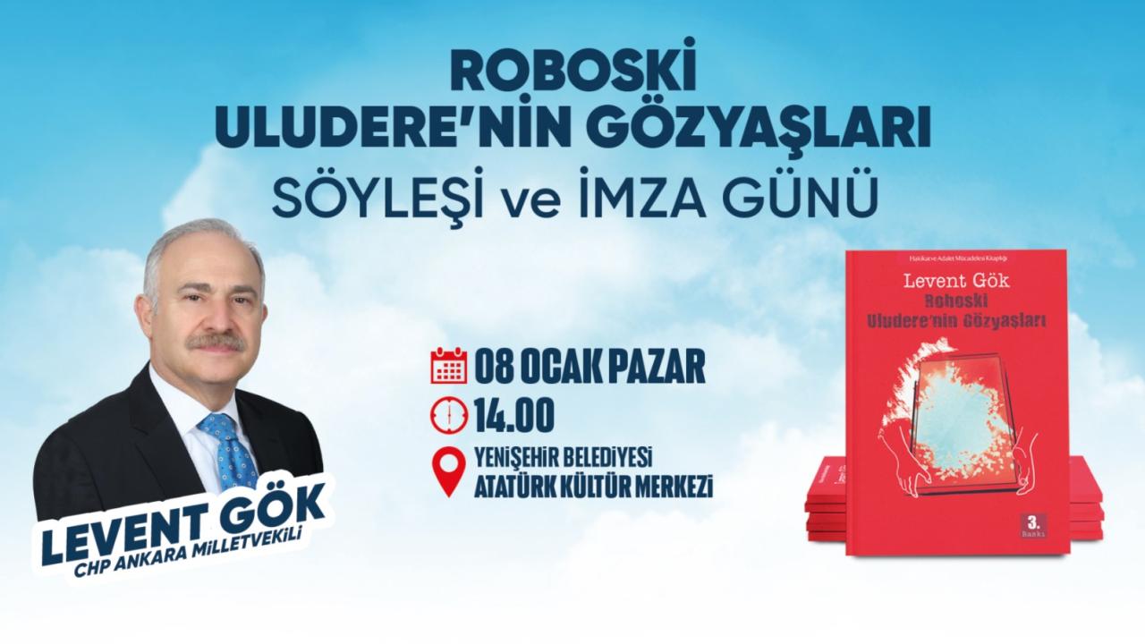 CHP’li Levent Gök, “Roboski Uludere’nin Gözyaşları” kitabını Mersinliler için imzalayacak